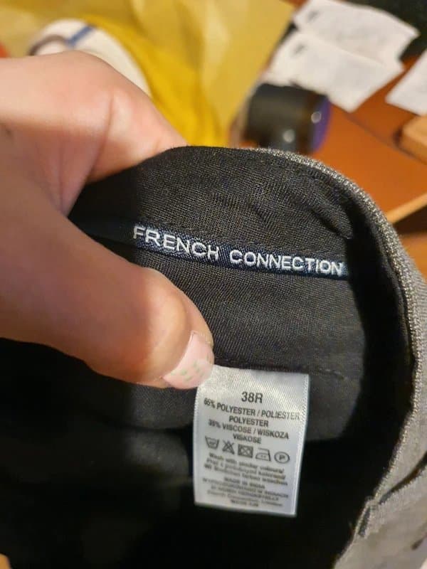 French Connection Men's Grey French Connection Suit Trousers size 38R