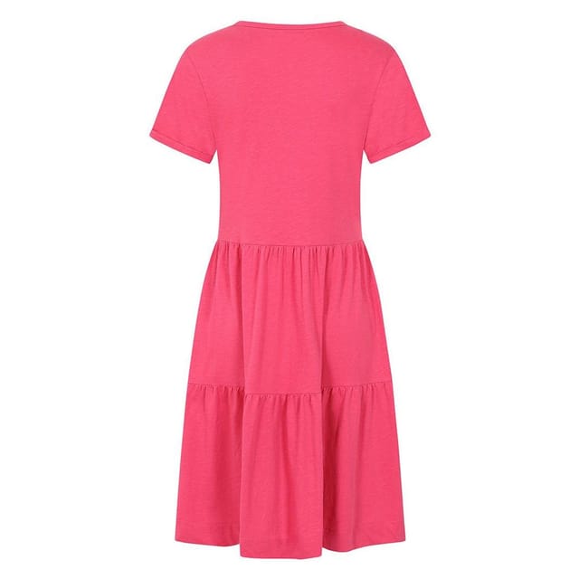 Lazy Jacks Lazy Jacks Women's Tiered Dress in Fuchsia - 2