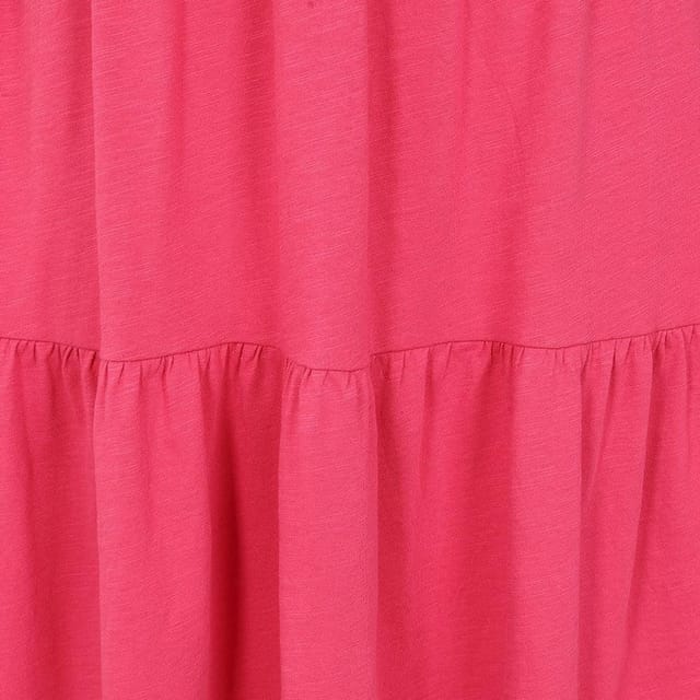 Lazy Jacks Lazy Jacks Women's Tiered Dress in Fuchsia - 3