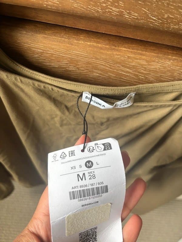 Bershka Bershka square neck bodysuit
