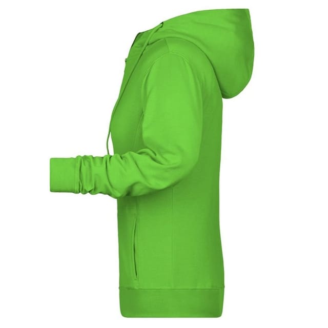 James and Nicholson James and Nicholson Women's Full Zip Hoodie in Green - 3