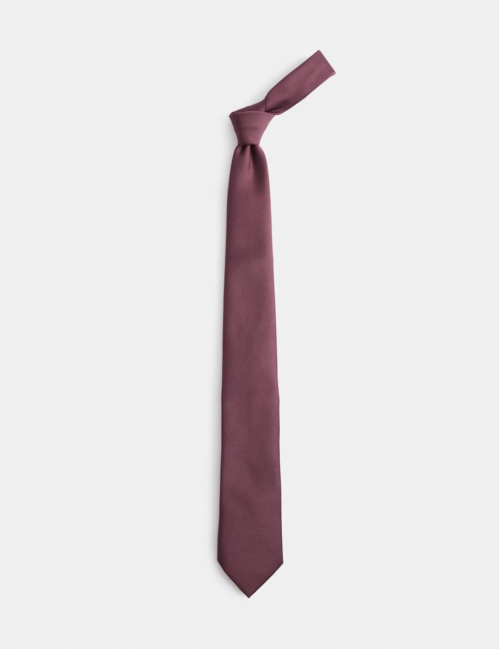 Marks & Spencer M&S Machine Washable Tie Dark Burgundy