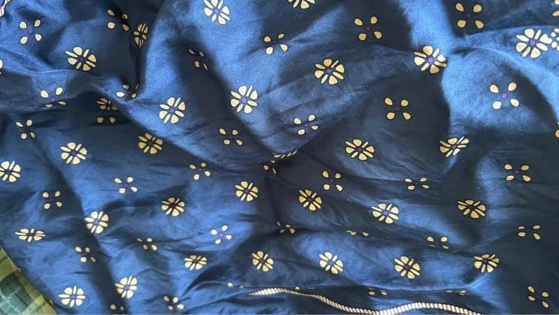 Silk Silk scarf navy and purple