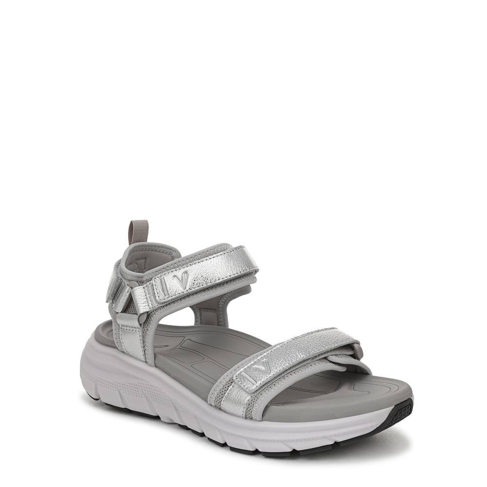 Vionic Vionic Women's Walk Max Wanderer Walking Shoe Sandals in Silver - 2