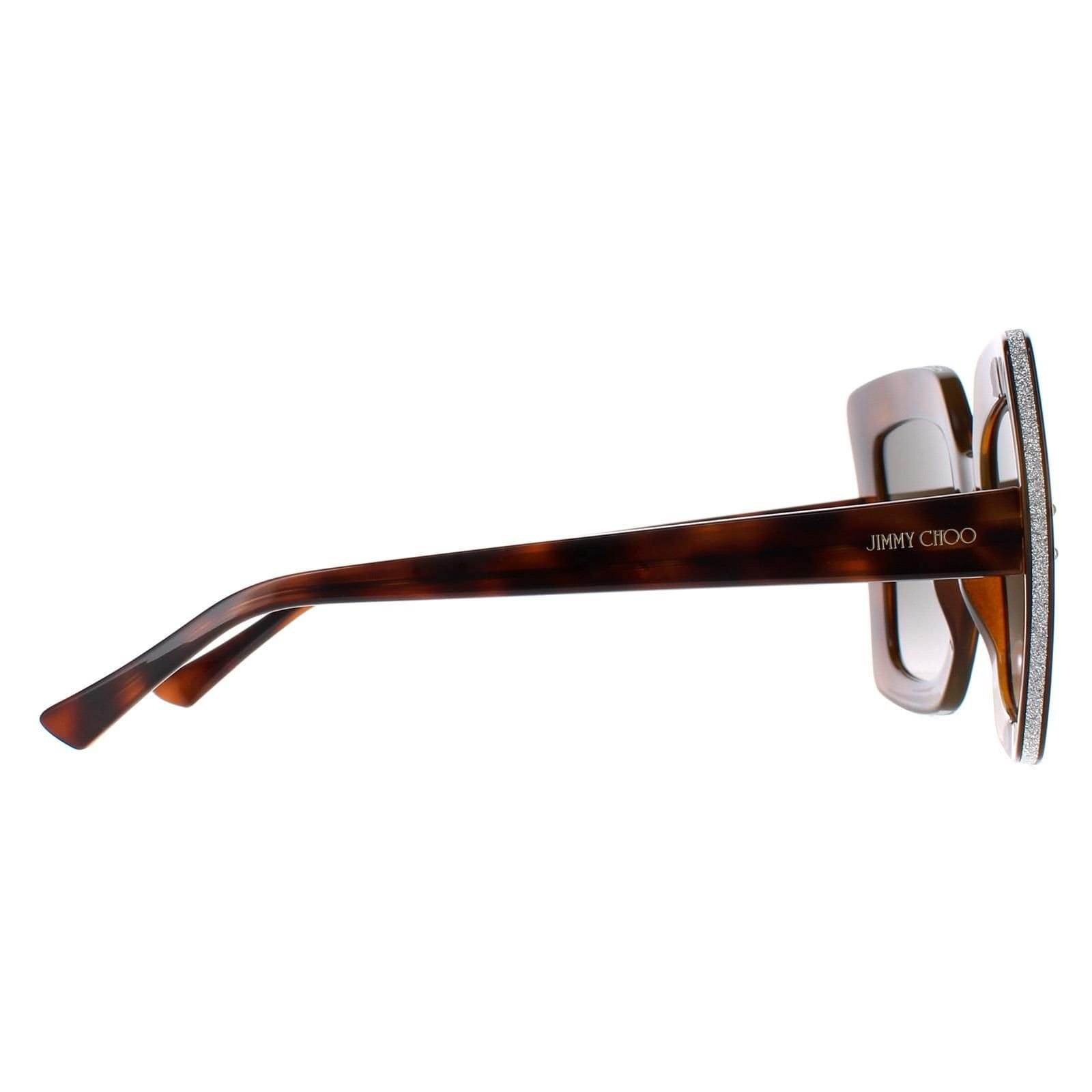 Jimmy Choo Jimmy Choo Women's Square Havana Brown Gradient AURI/G/S - 4