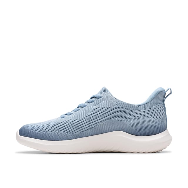 Clarks Clarks Women's Nova Lace Blue Grey Trainers - 2