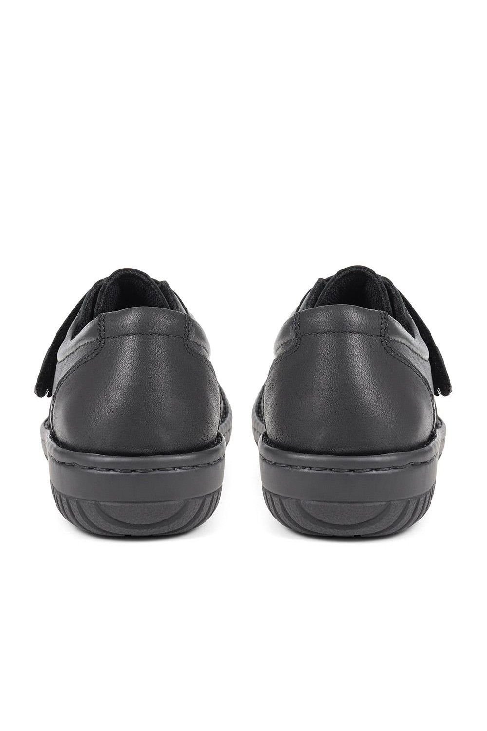 Pavers Pavers Women's Leather Touch-Fastening Shoes in Black - 3