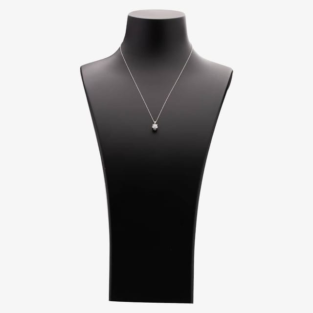 T.H.Baker T.H.Baker Women's 18ct White Gold 1.00ct Diamond Solitaire Pendant Necklace TH0134803 in Silver - 2
