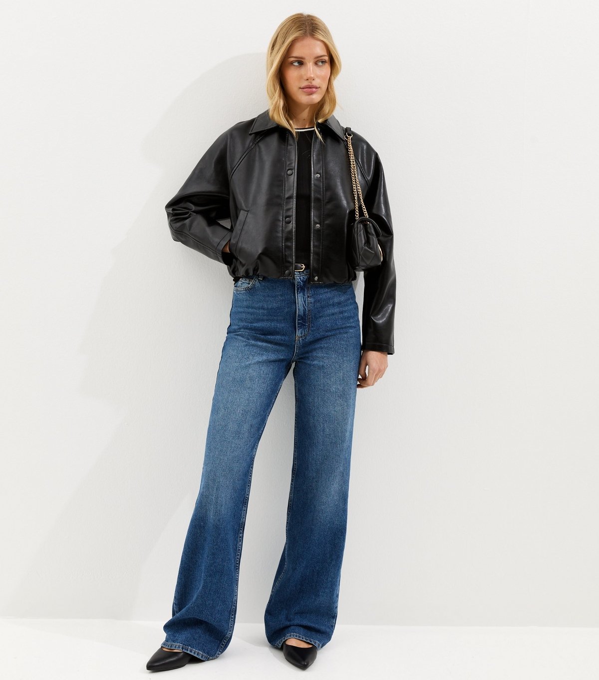 New Look Women's Black Ribbed Contrast Tipping Vest New Look - 3