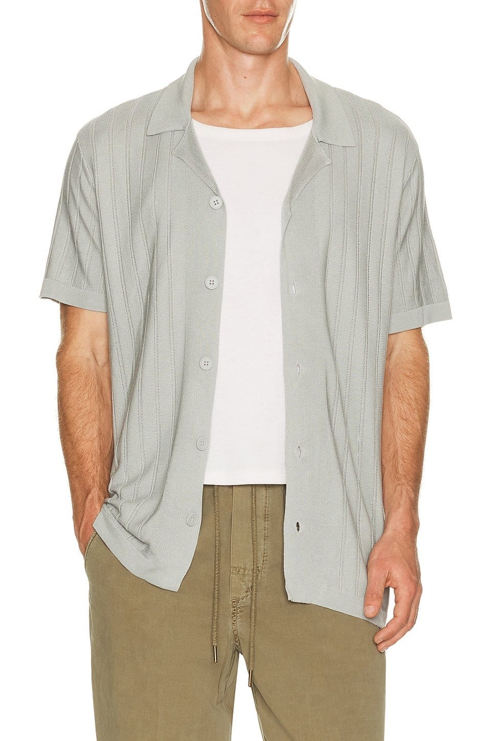 Revolve Copley Sweater Shirt in Ocean Grey