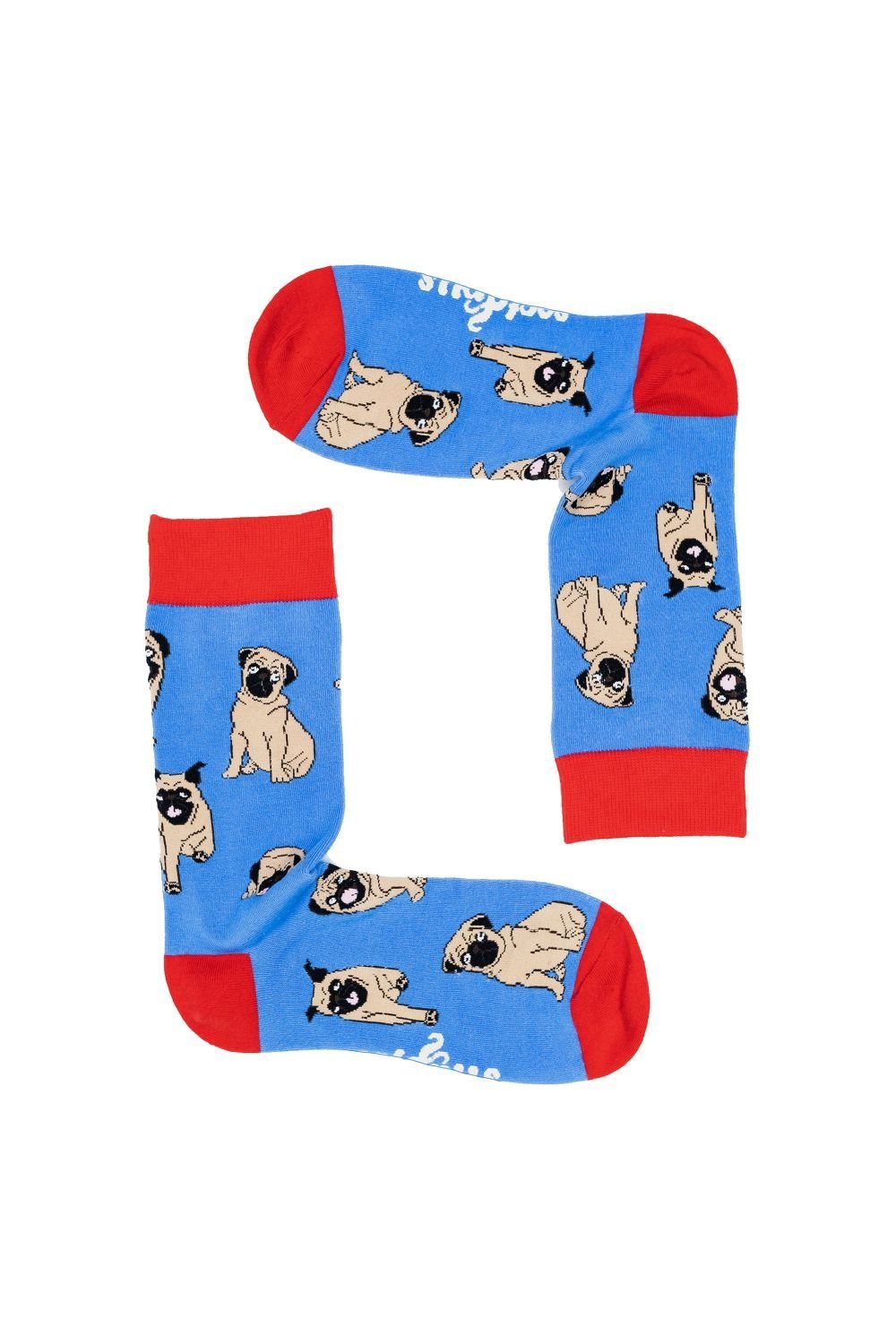 Soctopus Soctopus Men's Dog Pattern Novelty Funny Dress Socks in Dark Blue - 3