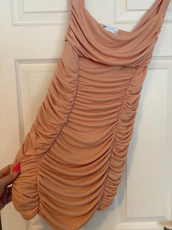 ASOS ASOS ruched bodycon dress size 12