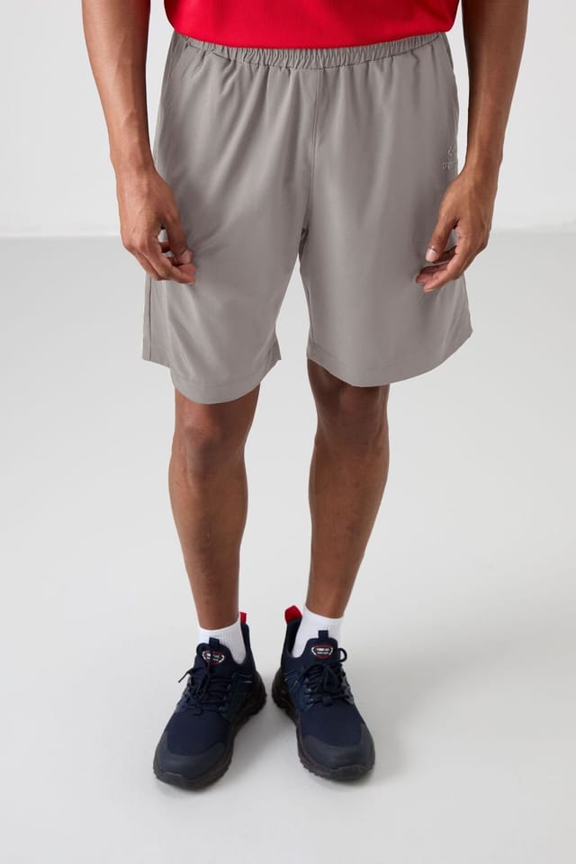 Tommy Life Tommy Life Men's Short Woven Pull-on Shorts in Grey - 2