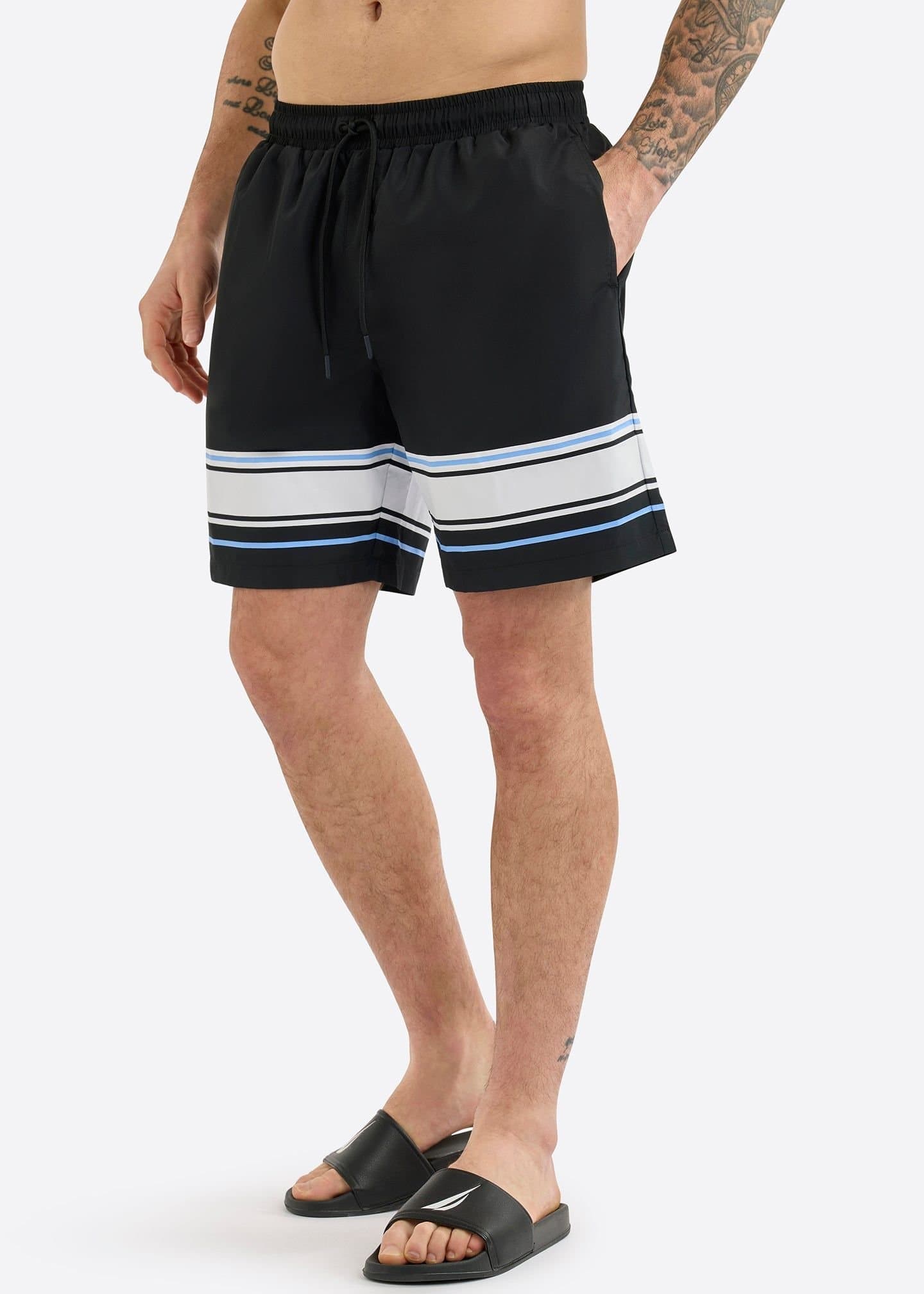 Nautica Nautica Men's Cromer 7" Swim Short in Black