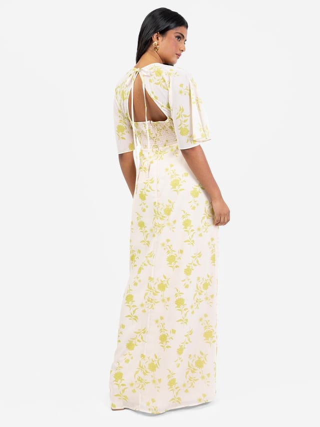 Anaya with Love Anaya with Love Women's Floral Keyhole Back Maxi Dress - 3