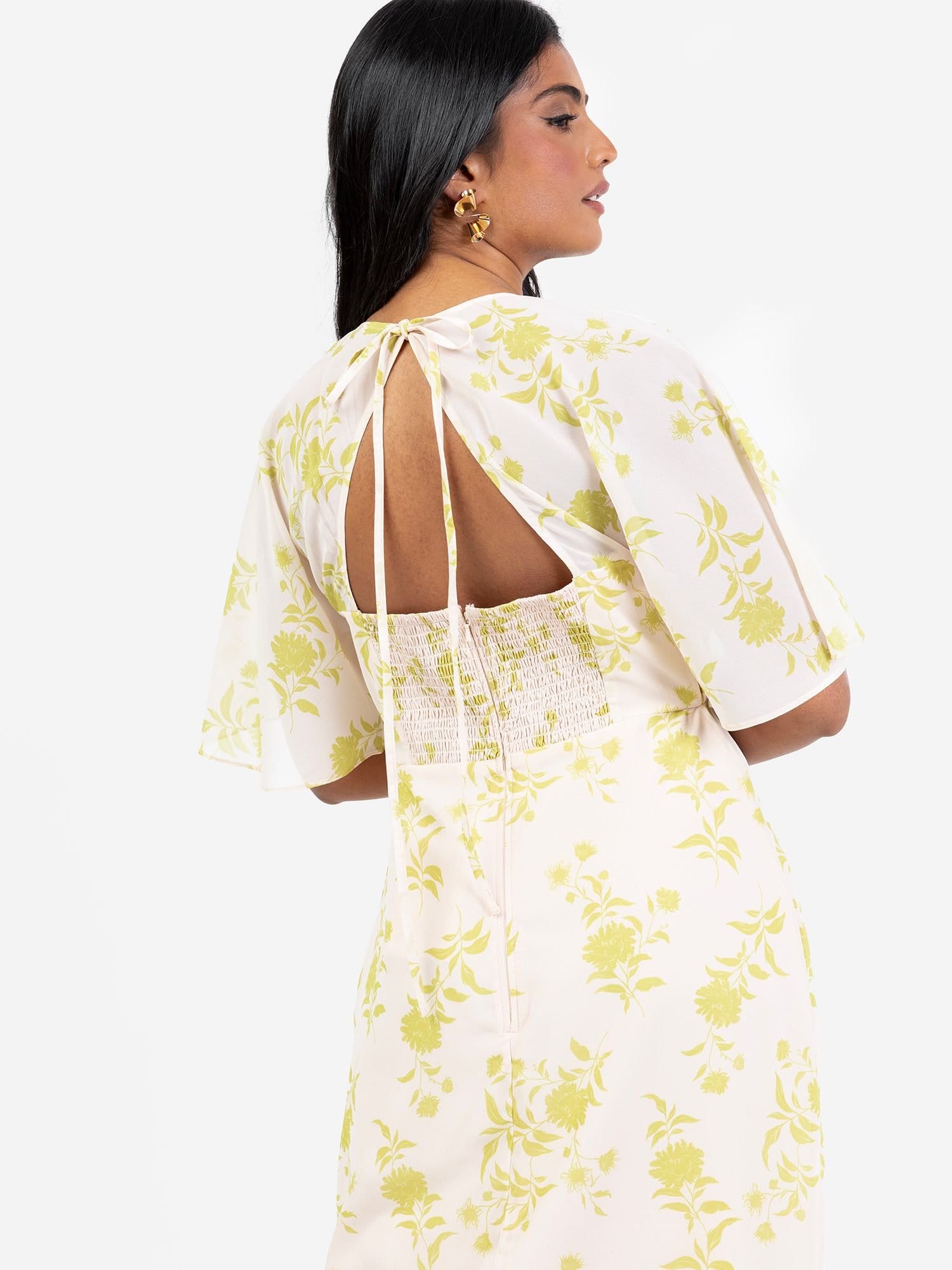 Anaya with Love Anaya with Love Women's Floral Keyhole Back Maxi Dress - 4