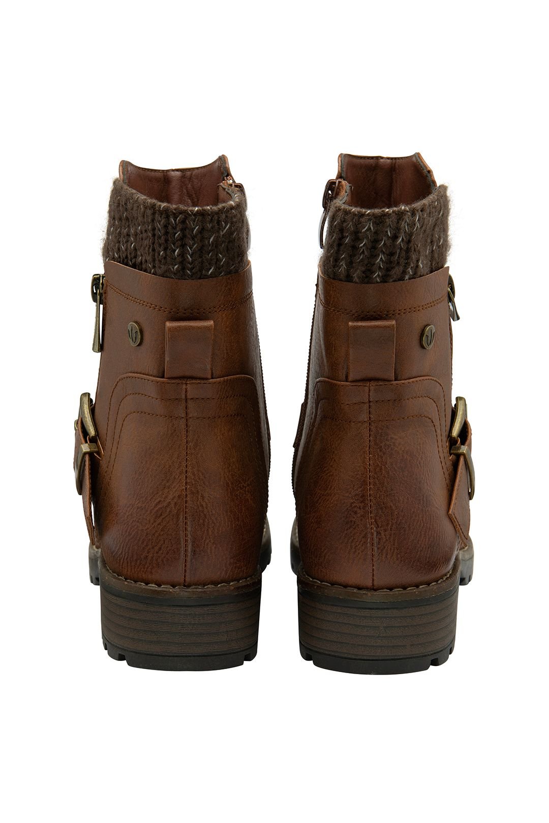 Lotus Lotus Women's Tan 'Jemma' Zip-Up Ankle Boots - 3