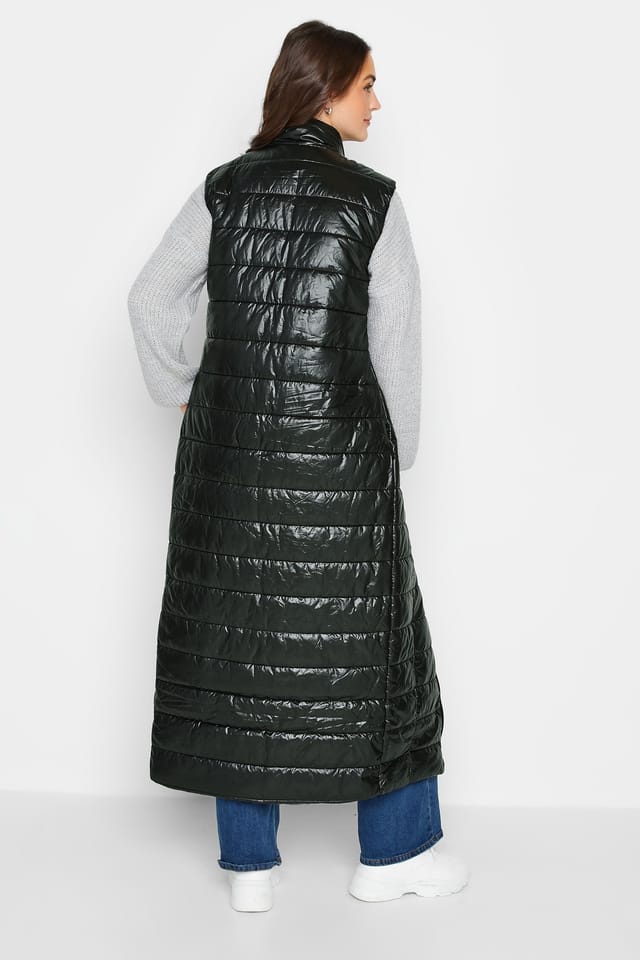 Long Tall Sally Long Tall Sally Women's Tall Maxi Gilet in Black - 2