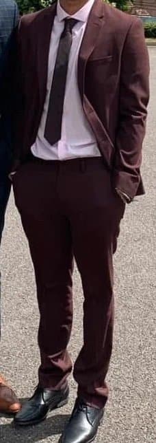 New Look Men’s 2 Piece Suit - Burgundy