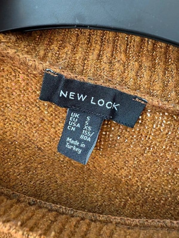 New Look Brown & Mustard Jumpers, Small & XS