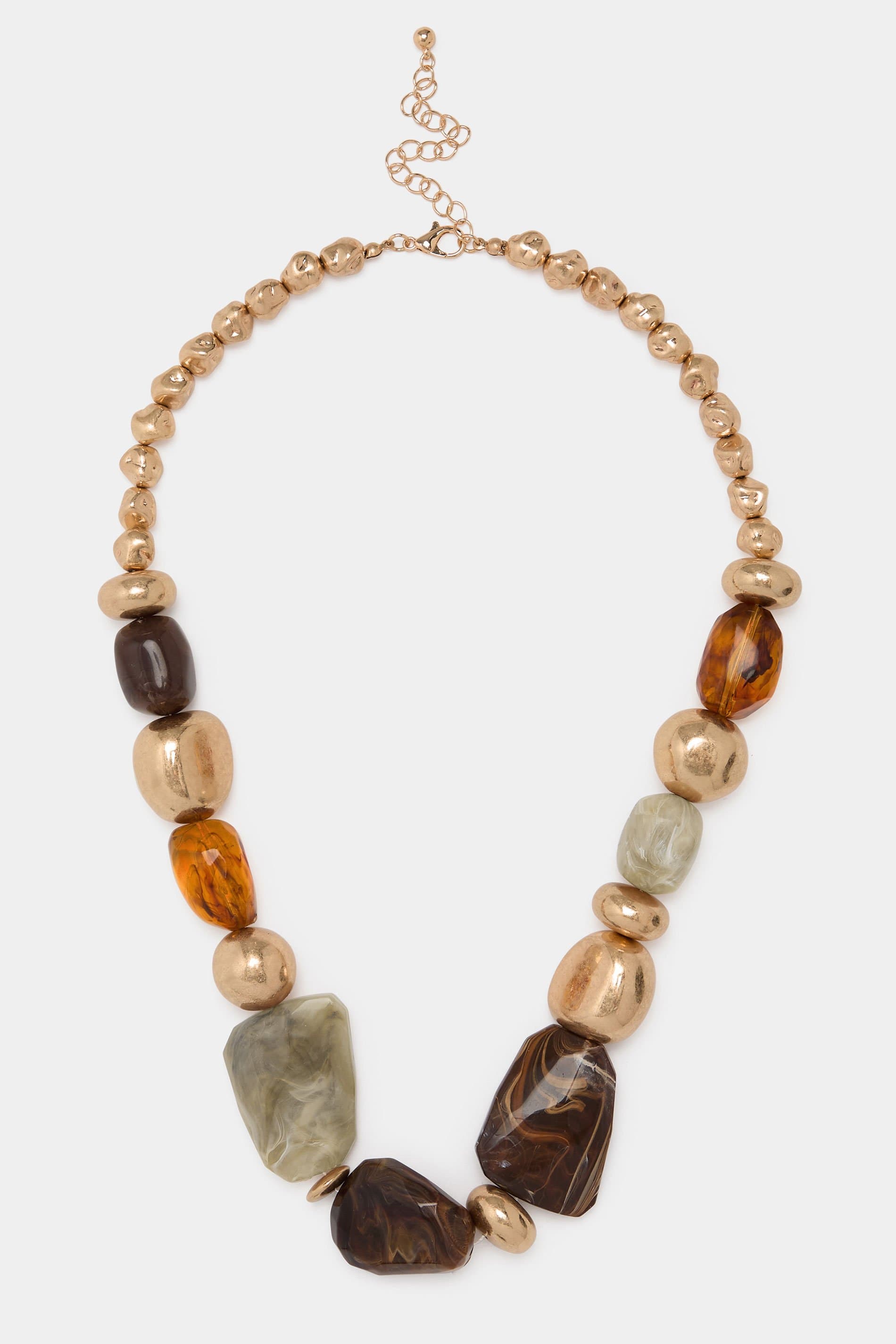 Yours Gold Tone Statement Bead Necklace
