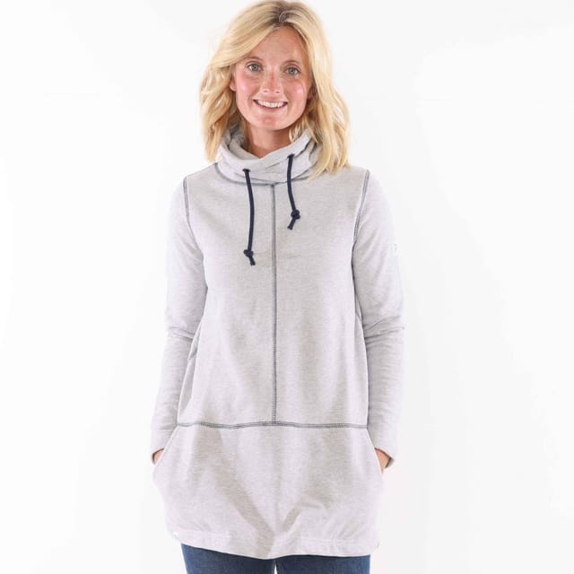 Lazy Jacks Lazy Jacks Women's Plain Sweatshirt in Grey - 2