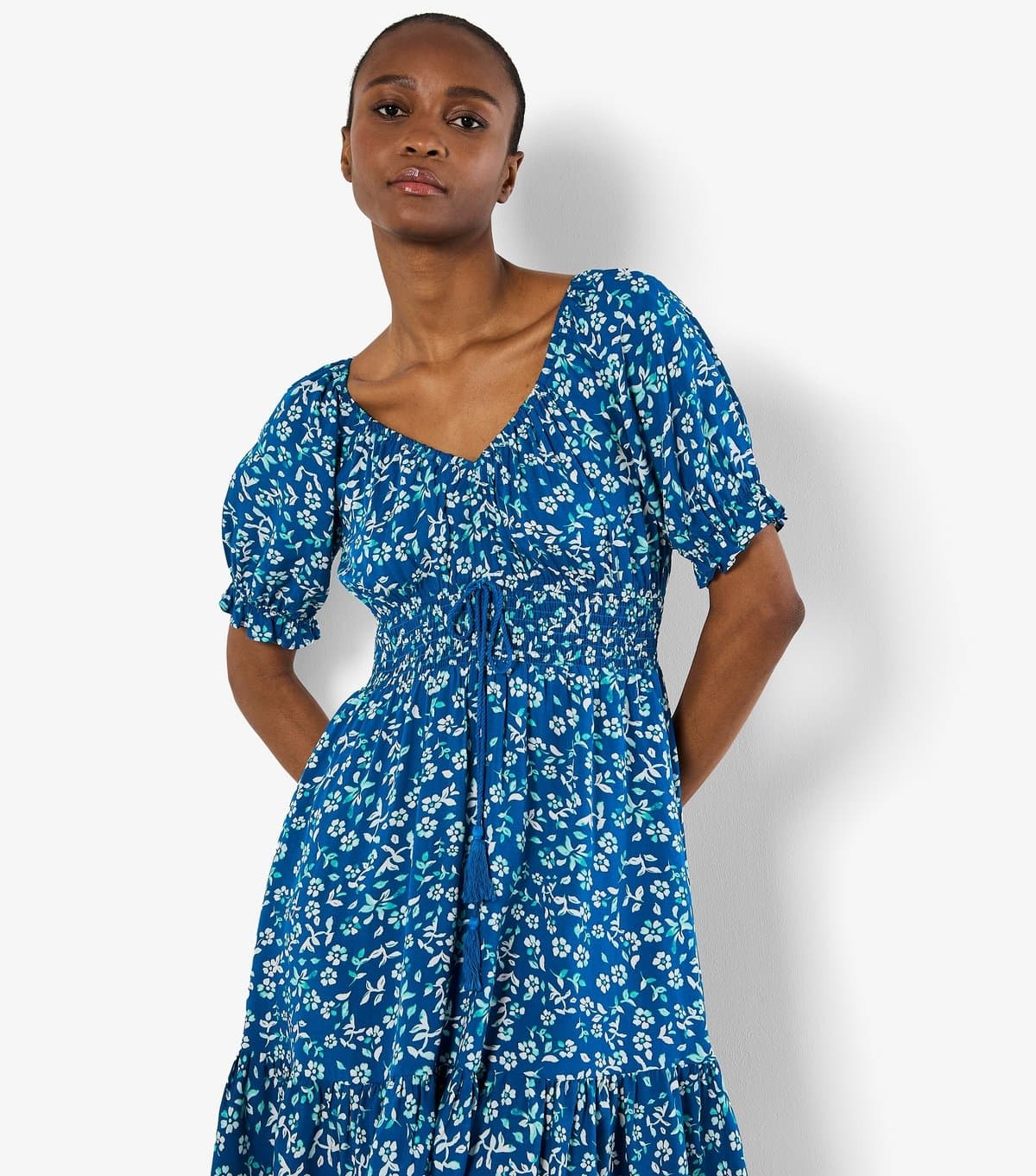 Apricot Women's Blue Floral Print Mini Dress Apricot New Look