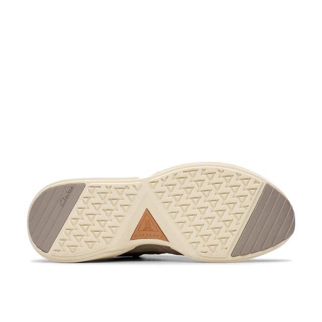 Clarks Clarks Men's Craft Pace Grey Leather Trainers - 3