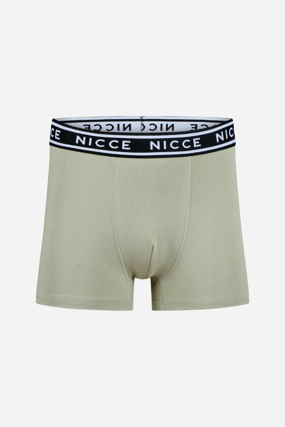 Nicce Nicce Men's 3-Pack Cotton Rich Boxer Briefs with Logo Waistband - 4