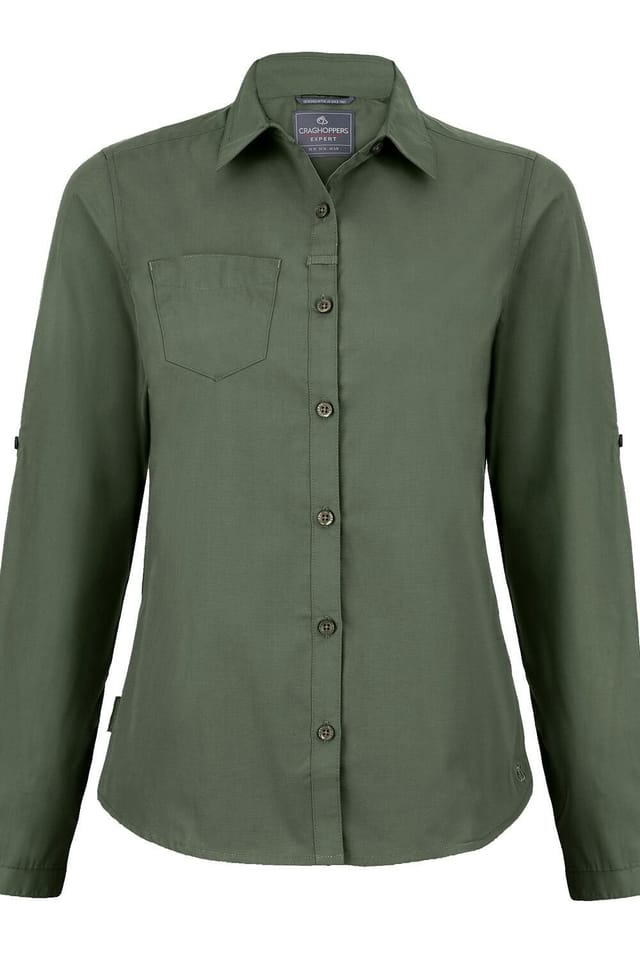 Craghoppers Craghoppers Women's 'Expert Kiwi' Long Sleeved Shirt in Green - 3