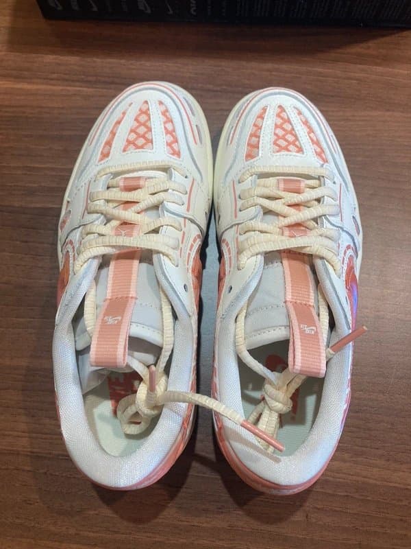 Jordan Nike Air Jordan 1 MM Low V3 Sail Light Madder Root Trainers UK 4 EU 37.5 BNIB Half Box