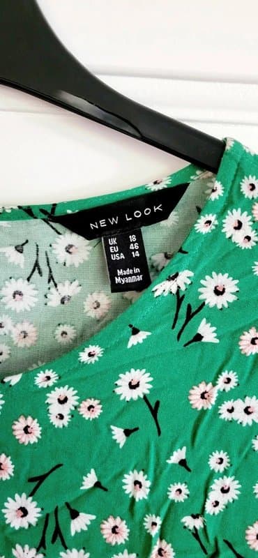 New Look New Look Green Floral Dress - Size 18