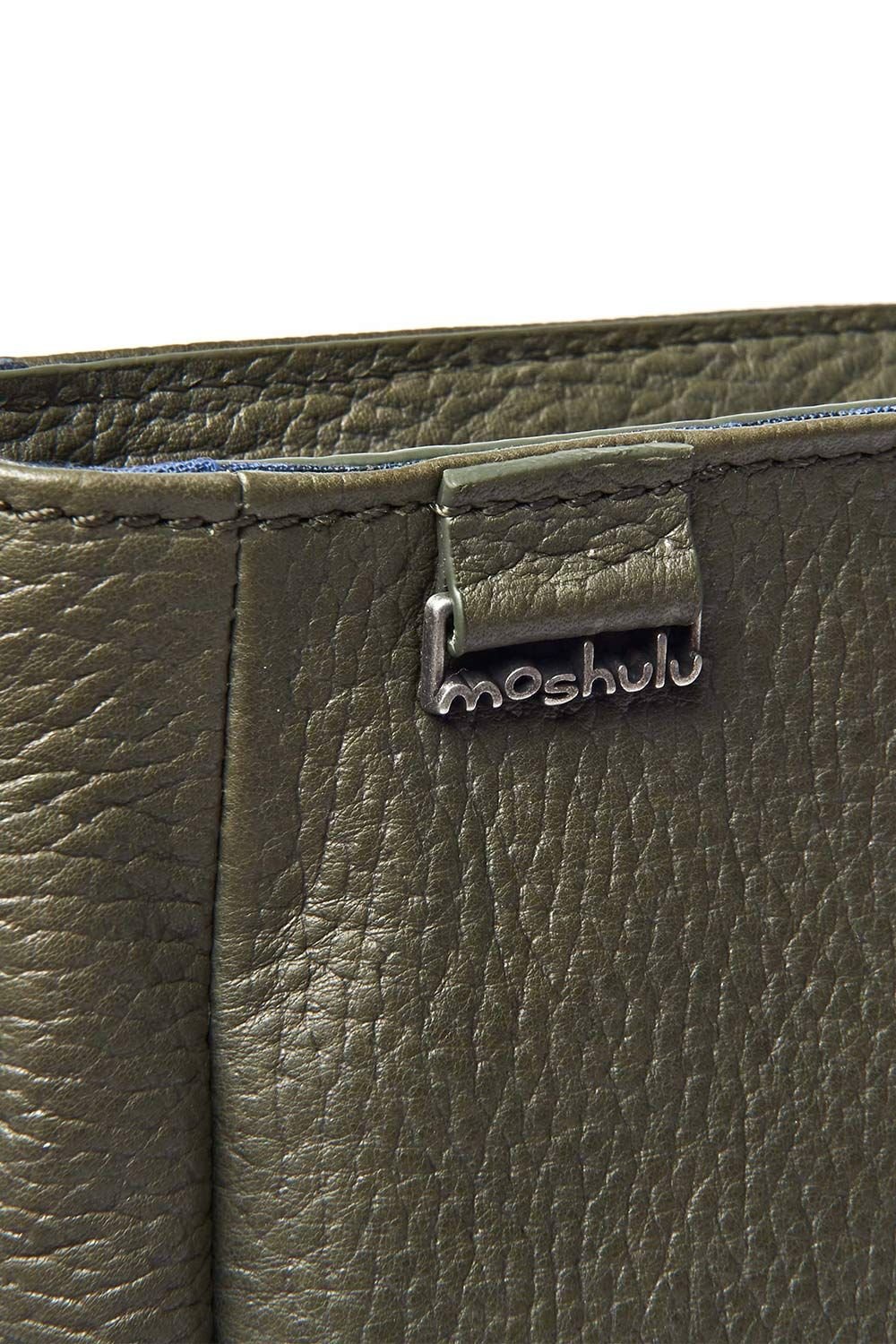 Moshulu Moshulu Women's 'Steeple' Leather Bag in Dark Olive - 2