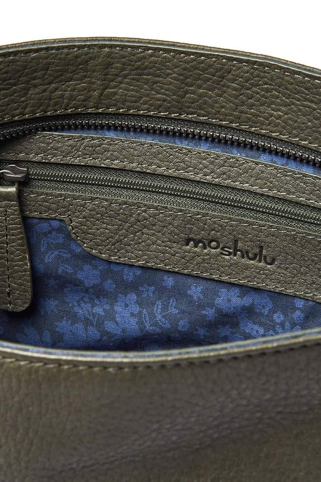 Moshulu Moshulu Women's 'Steeple' Leather Bag in Dark Olive - 3