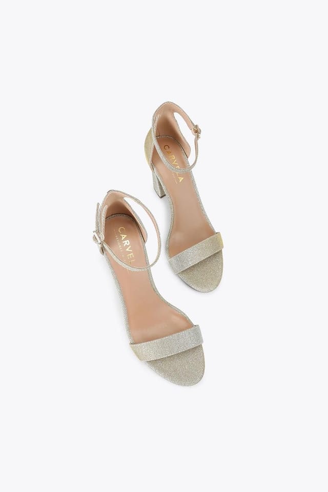Carvela Carvela Women's 'Capo Block Heel' Fabric Heels in Gold - 2