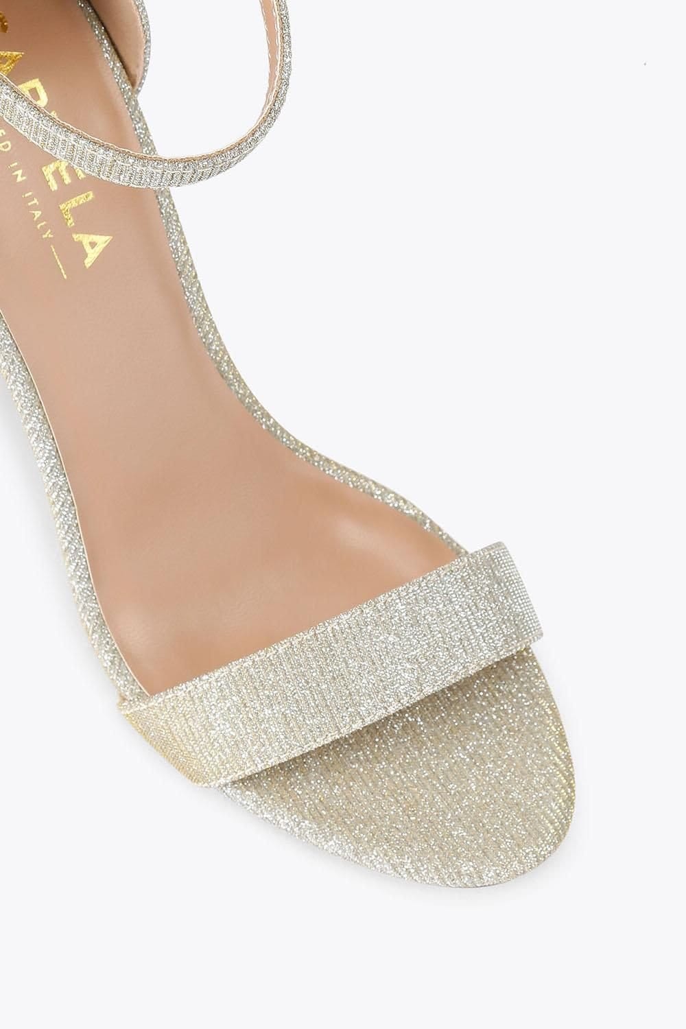 Carvela Carvela Women's 'Capo Block Heel' Fabric Heels in Gold - 4
