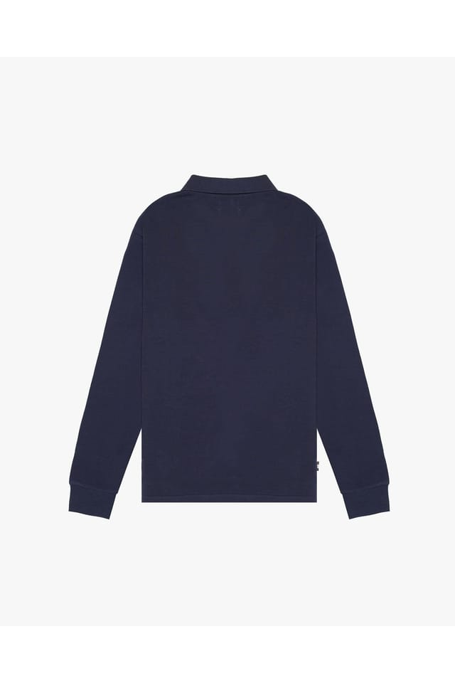 Aquascutum Aquascutum Men's Iconic Insert Polo L/S Navy - 2