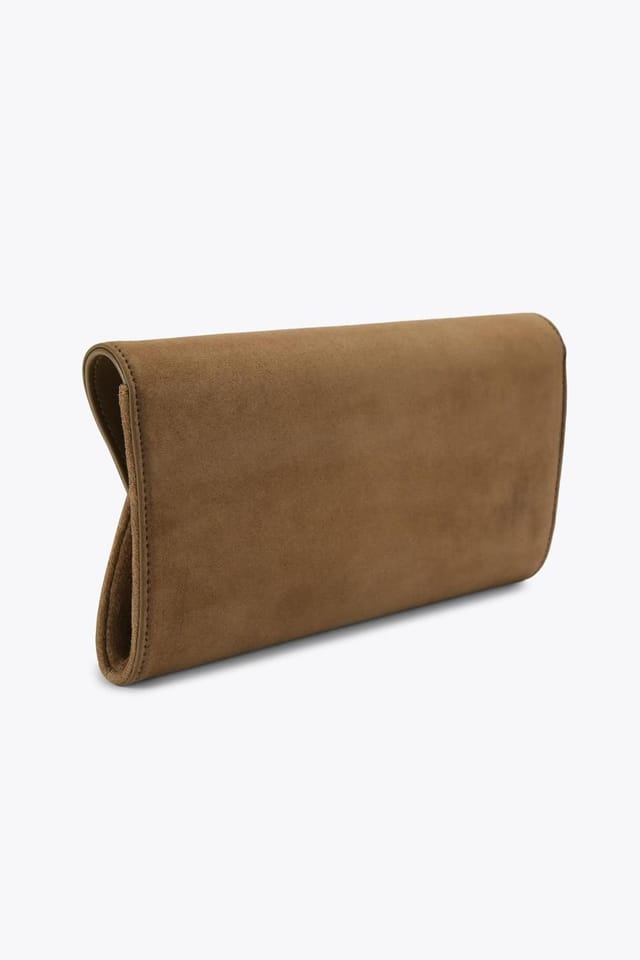 Carvela Carvela Women's 'Spirited Clutch' Suede Bag in Brown - 3
