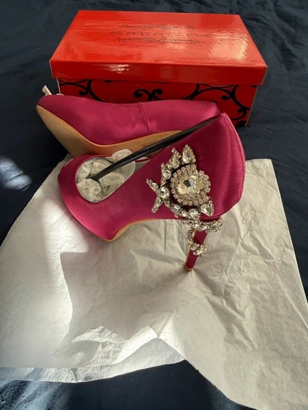 sabatine Women’s Pink Sabatine Open Toe High Heel Stiletto UK Size 4 EU 37