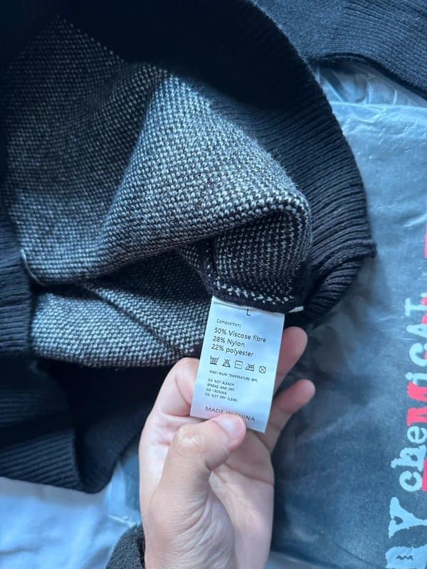 Reclaimed Vintage Cupid Knitted Jumper - Black - L