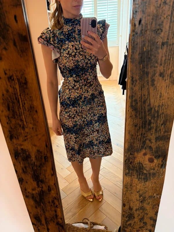 Never Fully Dressed Floral midi dress