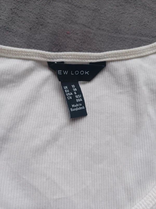 New Look White corset style top