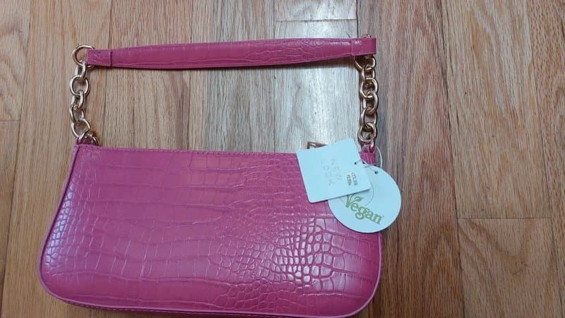 New Look New Look Pink handbag with gold hardware