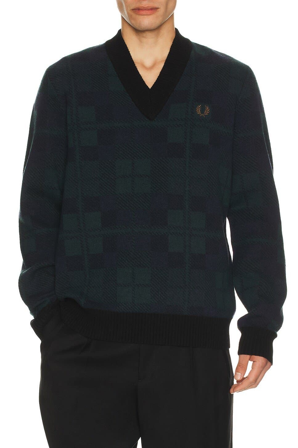 revolve Black Watch Tartan Jumper