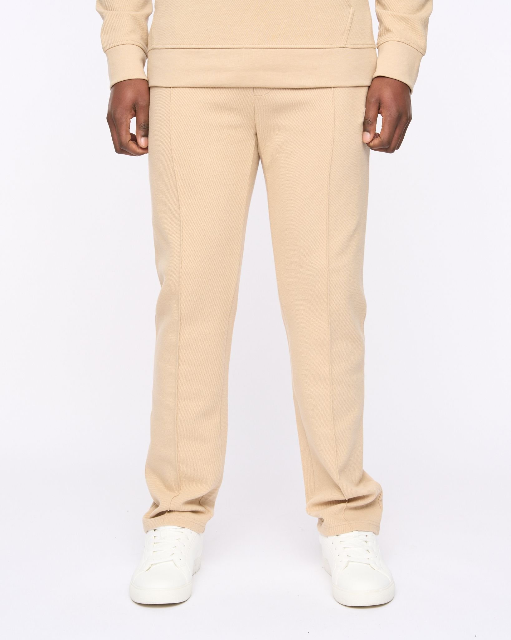 Duck&Cover Duck&Cover Hannings Men's Hanning Straight-Leg Joggers with Pintuck Detail in Stone - 2