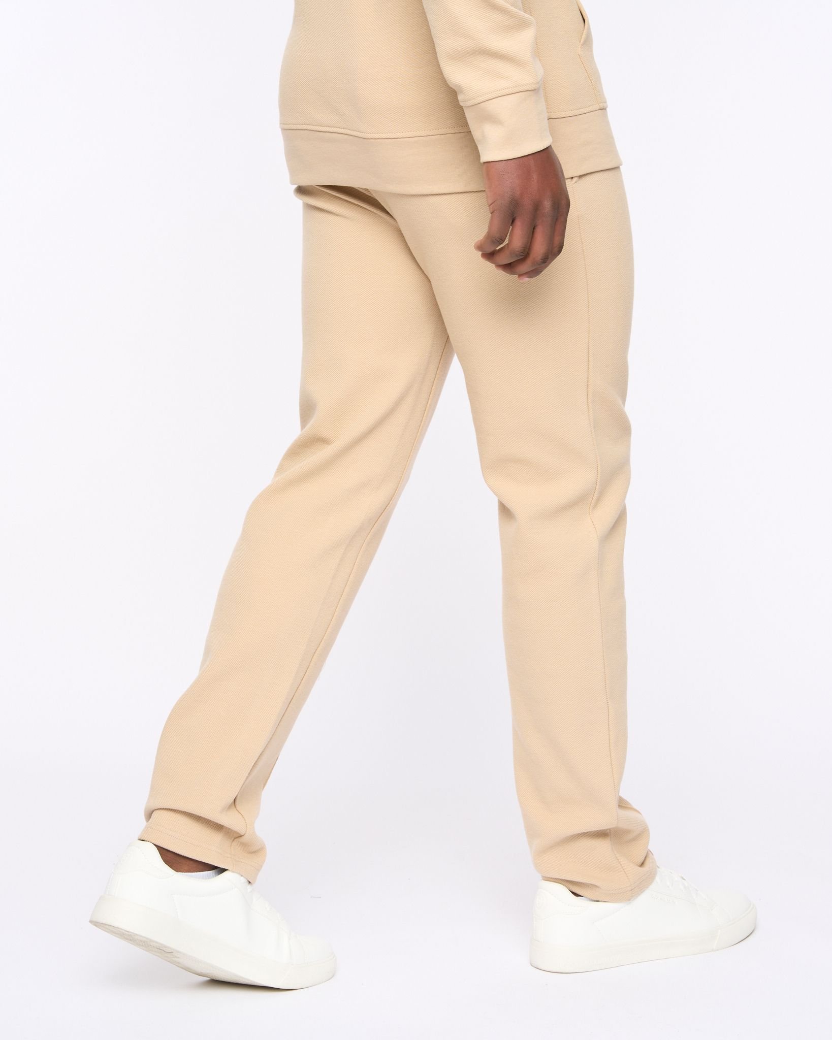 Duck&Cover Duck&Cover Hannings Men's Hanning Straight-Leg Joggers with Pintuck Detail in Stone - 3