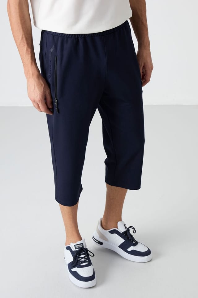 Tommy Life Tommy Life Men's Capri Cycling Shorts in Dark Navy - 2
