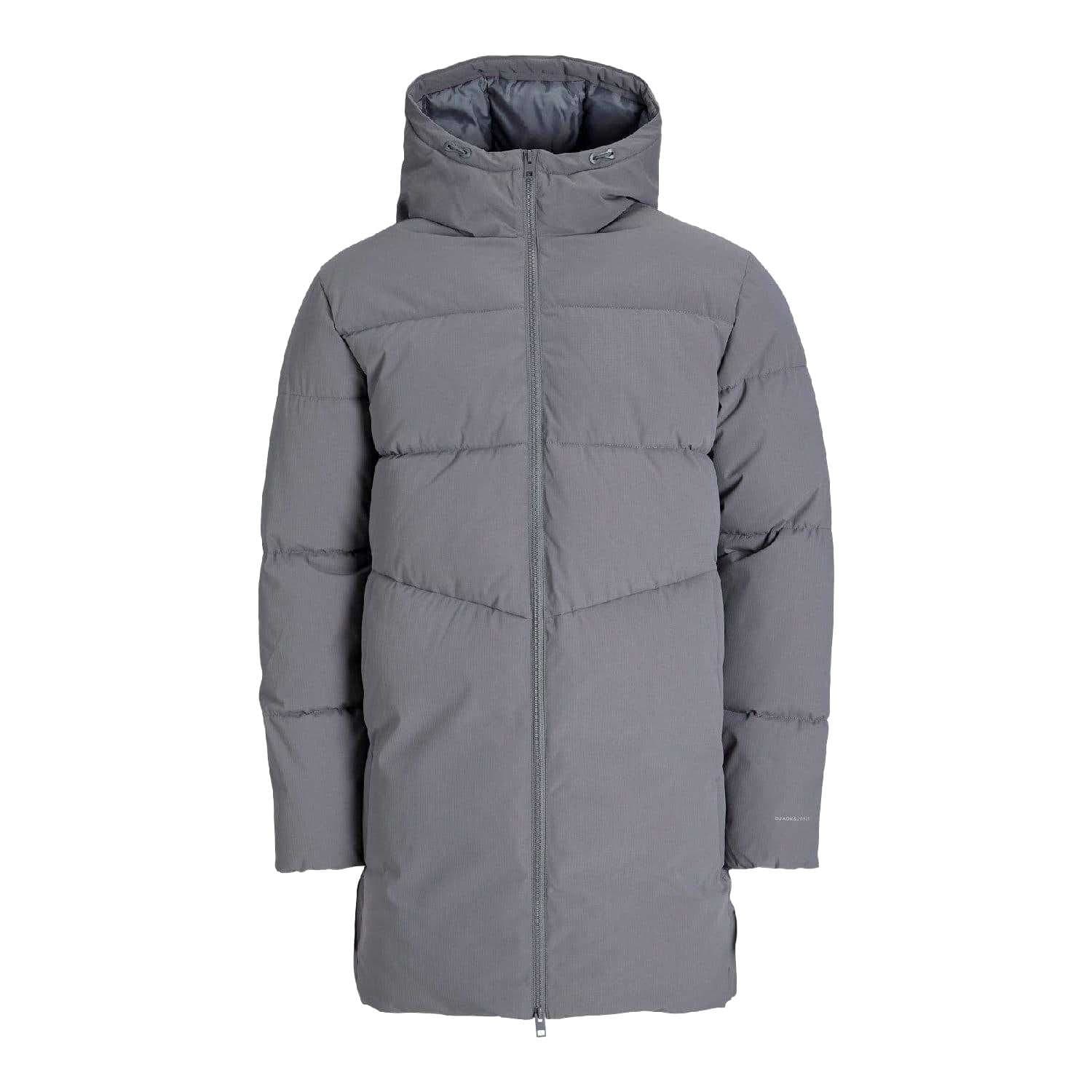 jack & jones Jack & Jones Men's Brady Long Puffer Jacket in Grey