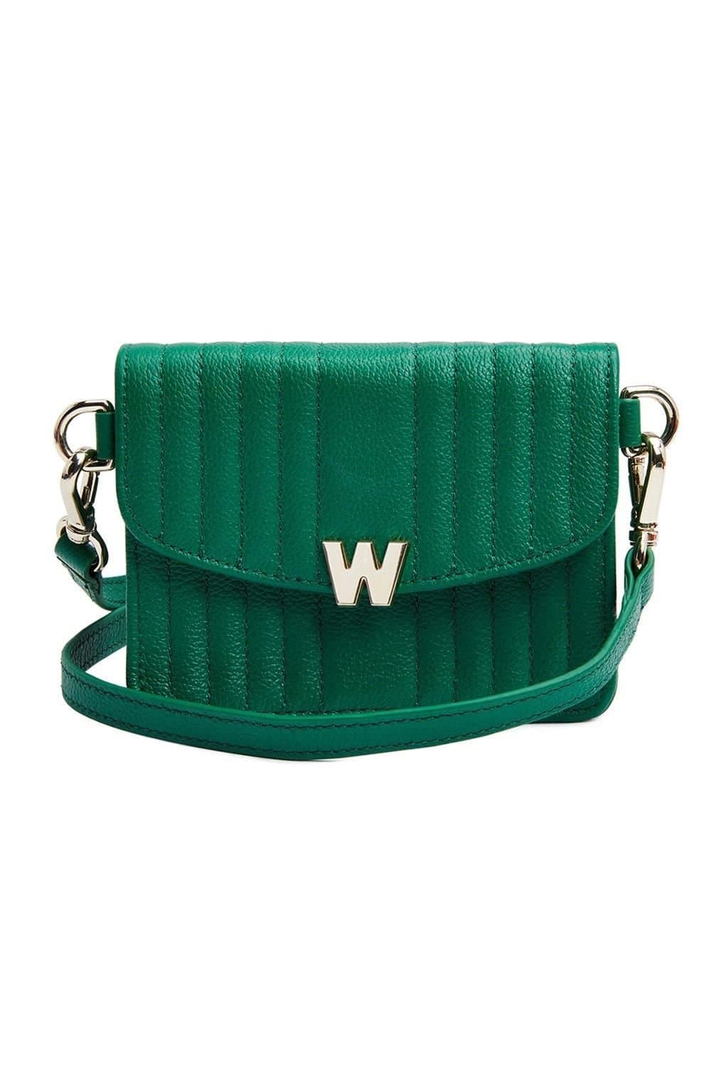 Wolf WOLF Women's Mimi Mini Bag with Wristlet & Lanyard in Dark Green