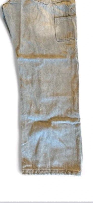 Brave Soul Brave Soul Carpenter Jeans Size W36 L30 Grey Wash Loose Fit Denim Joiner RRP £59